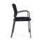 Lesro Newport Wide Hip Chair Metal Frame, Charcoal, OH Navy Upholstery NP1261 - alternate 3